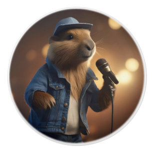 Capybara County Westerne zangeres, Keramische Knop