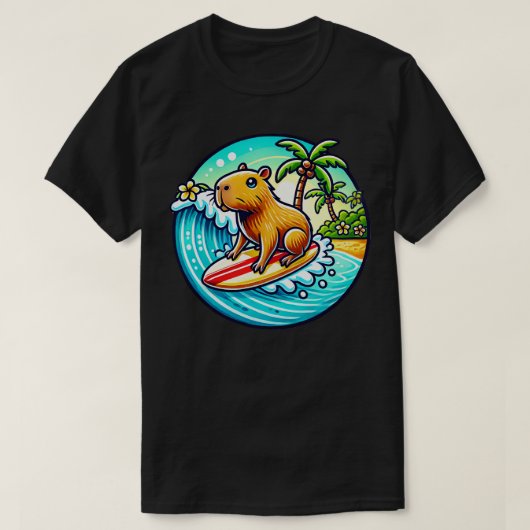 Capybara Cowagunga TShirt (Design devant)