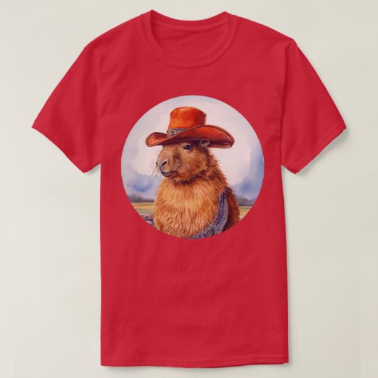 Capybara Cowboy 4 T-shirt (Design voorkant)