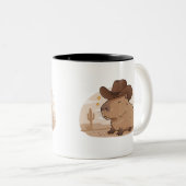 Capybara Cowboy Mug | Drôle café à thème occidenta (Devant droit)