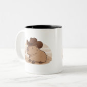 Capybara Cowboy Mug | Drôle café à thème occidenta (Devant gauche)