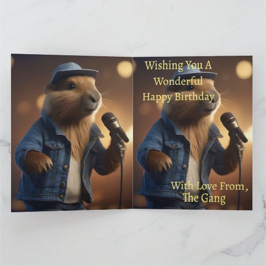 Capybara Cowboy: Serenading the Wild West Kaart (Binnen)