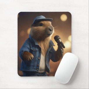 Capybara Cowboy: Serenading the Wild West Muismat