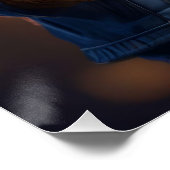 Capybara Cowboy: Serenading the Wild West Perfect Poster (Hoek)