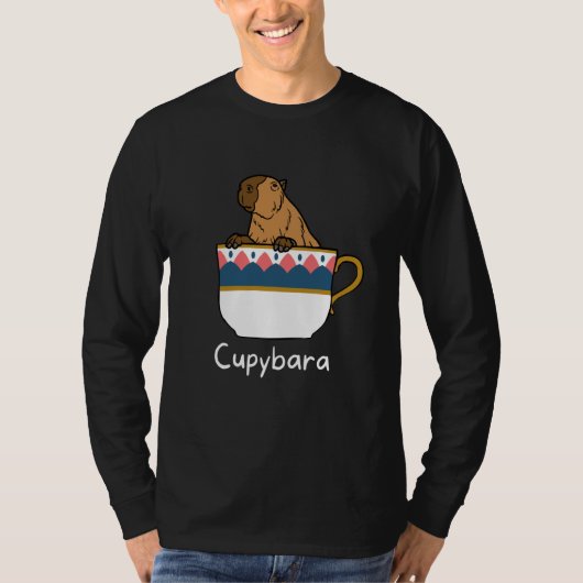 Capybara Cupybara Teacup Animal T-shirt (Voorkant)