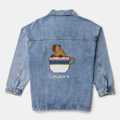 Capybara Cupybara Teacup Dier T-shirt Denim Jacket (Achterkant)