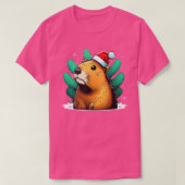 Capybara Cute en grappige Kerstmis in het Capybara T-shirt (Design voorkant)