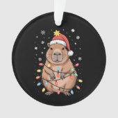 Capybara De Noël Avec Le Chapeau Du Père Noël Arbr (devant)