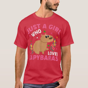 Capybara Dierenvriend, gewoon een meisje dat van C T-shirt