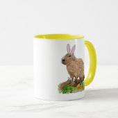 Capybara Easter Cute Bunny Funny Mok (Voorkant rechts)