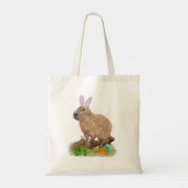 Capybara Easter Cute Bunny Funny Tote Bag (Achterkant)