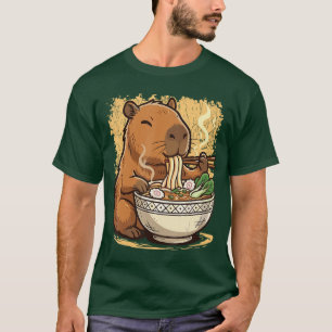 Capybara eet Ramen Noedels T-shirt