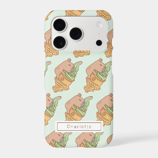 capybara en matchende taiyaki ijs patroon