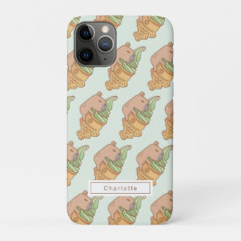 capybara en matchende taiyaki ijs patroon iPhone 11 pro hoesje