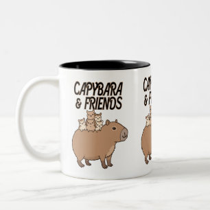 Capybara en vrienden Mok Leuke dierlijke koffie