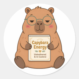 Capybara Energie Onverstoorbaar Bril Sticker
