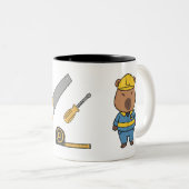 Capybara Engineer Mug | Café d'ingénierie drôle (Devant droit)
