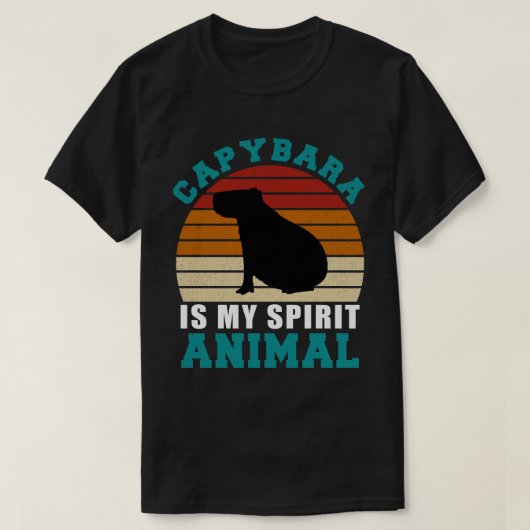 Capybara Est Mon Esprit Animal T-Shirt (Design devant)