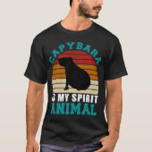 Capybara Est Mon Esprit Animal T-Shirt (Devant)