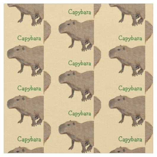 Capybara Fabric Stof (Close Up)