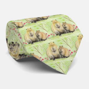 Capybara Father en Baby Stropdas