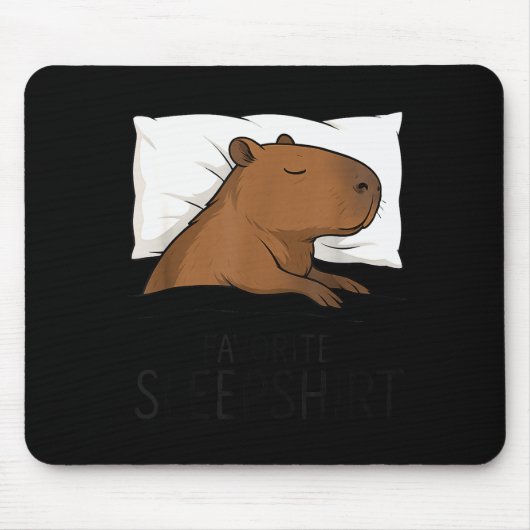 Capybara Favorite Sleepshirt Sleeng Pajamas Boys G Muismat (Voorkant)