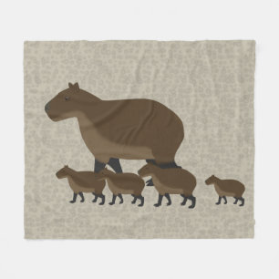 Capybara Fleece Blanket