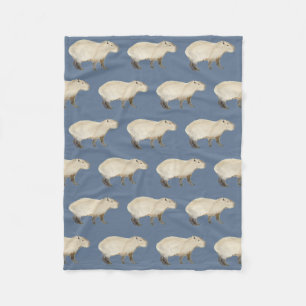 Capybara Fleece Blanket Deken