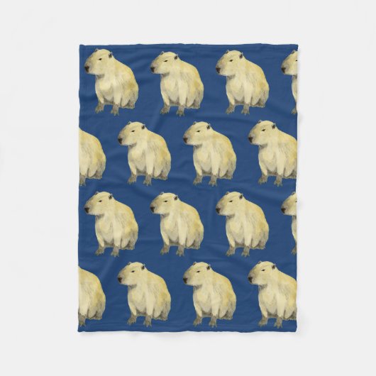 Capybara Fleece Blanket Deken (Voorkant)