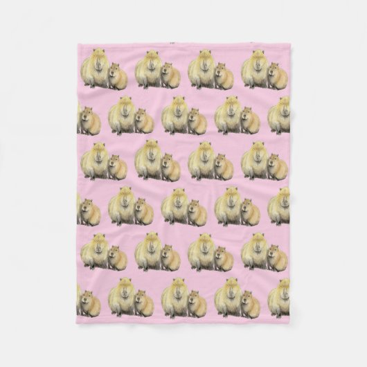 Capybara Fleece Deken (Voorkant)