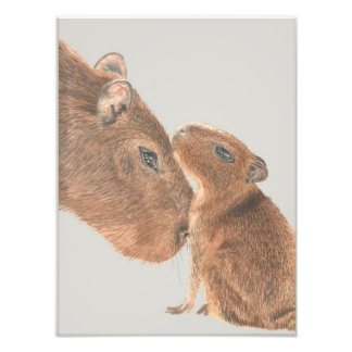 Capybara Foto Afdruk