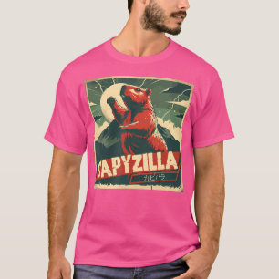 Capybara Funny Capybara Rodent Capyzilla Funny T-shirt