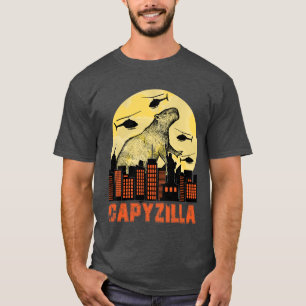 Capybara Funny Capybara Rodent Capyzilla Funny T-shirt
