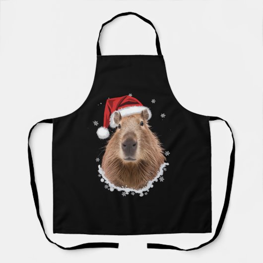 Capybara Funny Christmas Schort (Voorkant)