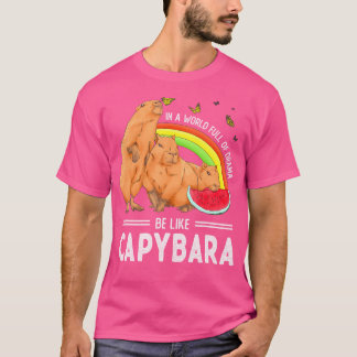 Capybara Funny Cute Animal is net als Capybara T-shirt