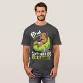 Capybara Gamer Gaming funny T-shirt (Voorkant volledig)
