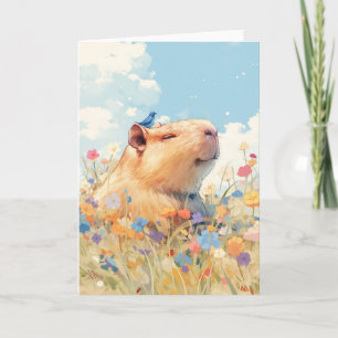 Capybara Geluksalige Gelukzaligheid Kaart