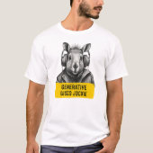 Capybara Generative Disco Jockie cool fun T-shirt (Devant)