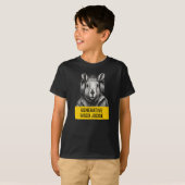 Capybara Generative Disco Jockie cool fun T-shirt (Devant entier)