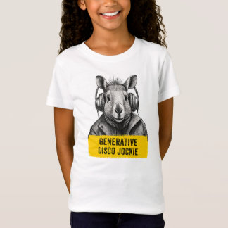 Capybara Generative Disco Jockie cool leuk T-shirt