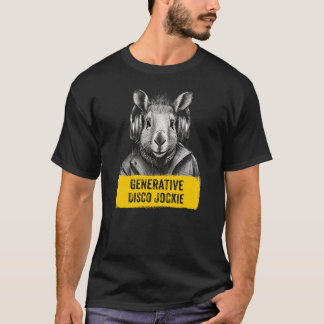 Capybara Generative Disco Jockie cool leuk T-shirt