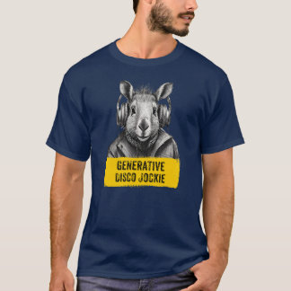 Capybara Generative Disco Jockie cool leuk T-shirt