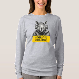 Capybara Generative Disco Jockie cool leuk T-shirt