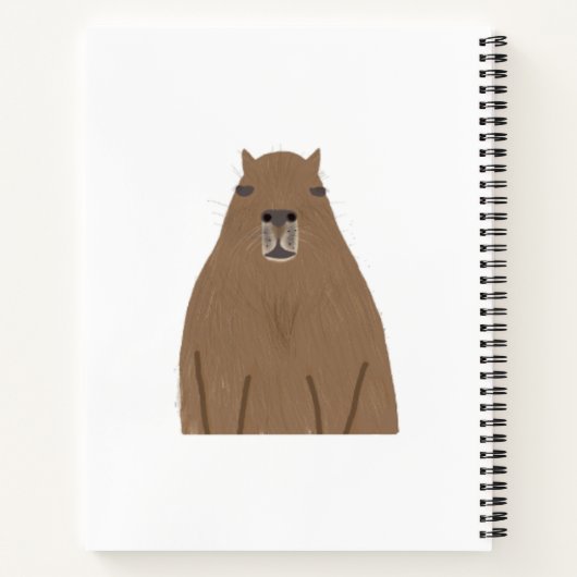 Capybara gepersonaliseerd notitieboek (Achterkant)