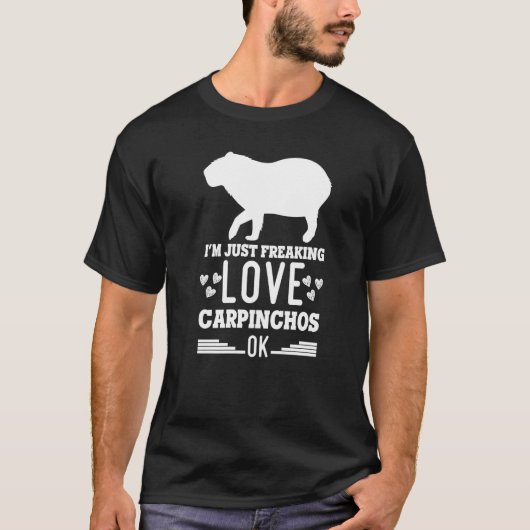 Capybara Giant Rodent for carpinchos 22 T-shirt (Voorkant)