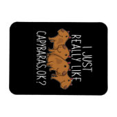 Capybara Gift Kinder Women Cute Capybara Magneet (Horizontaal)