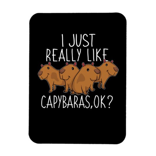 Capybara Gift Kinder Women Cute Capybara Magneet (Verticaal)