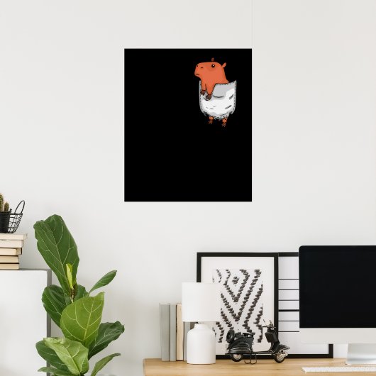 Capybara Gift Mannen Cute Capybara Lover Capybara Poster (Thuiskantoor)