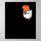 Capybara Gift Mannen Cute Capybara Lover Capybara Poster (Voorkant)