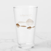 Capybara Glass Cup Glas (Achterkant)